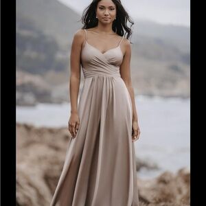 Allure Bridals Mocha Tan Bridesmaid Dress Size 12